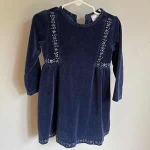 Hanna Andersson toddler girl dress snowflakes holiday - FAIR CONDITION